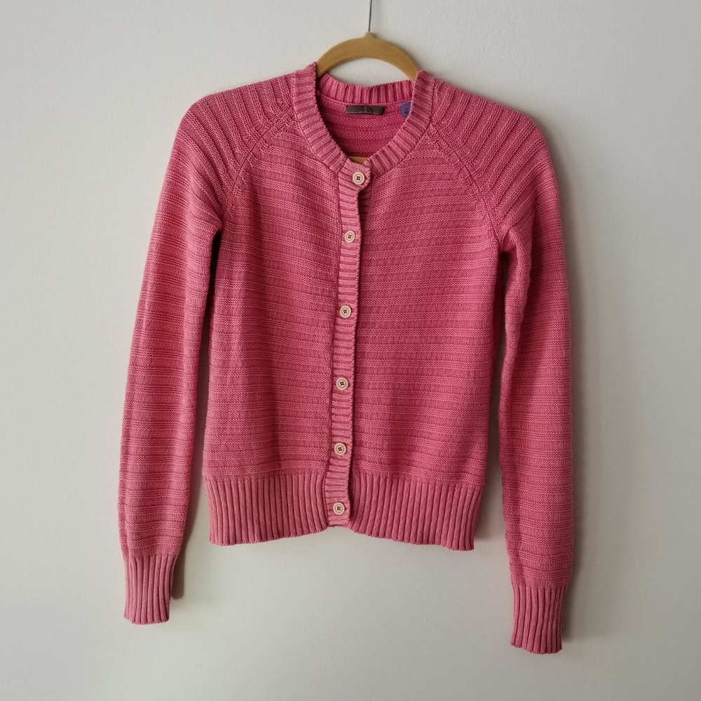 Cullen Scoop Neck Cardigan Rhubarb S